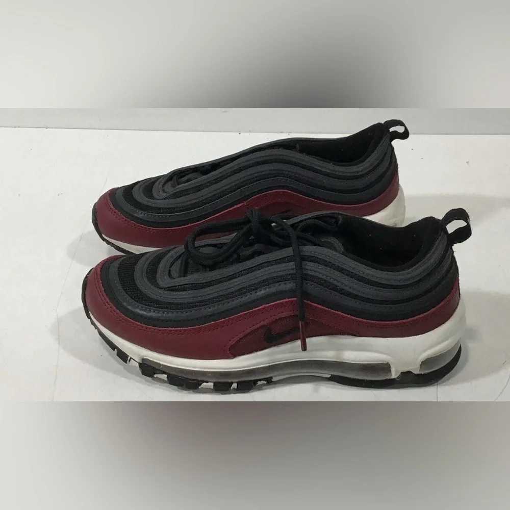 Nike Air Max 97 Black and Burgundy Sneakers